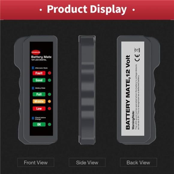 12V car Battery Tester, Alternator Tester Automotive ,Battery Checker, Analyzer - Picture 6 of 7